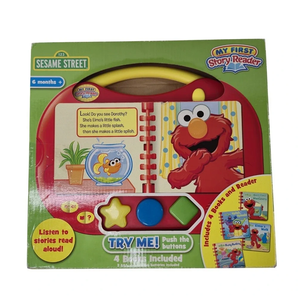 ELMO 2013 My First Story Reader 4 Books Storybook Library Sesame Street